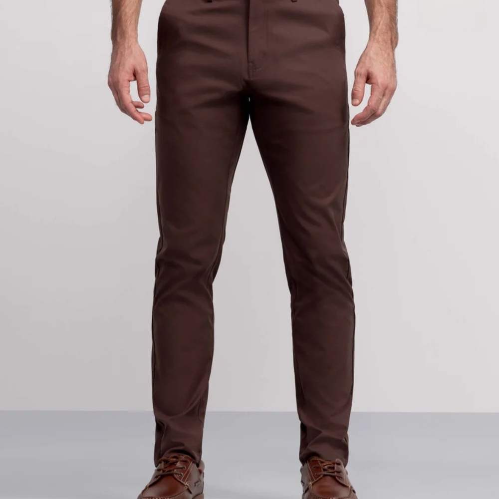 Jack Archer Slim Fit JetSetter Tech Pant Mens 36 X 32 Bourbon Brown